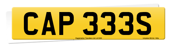 Registration number CAP 333S